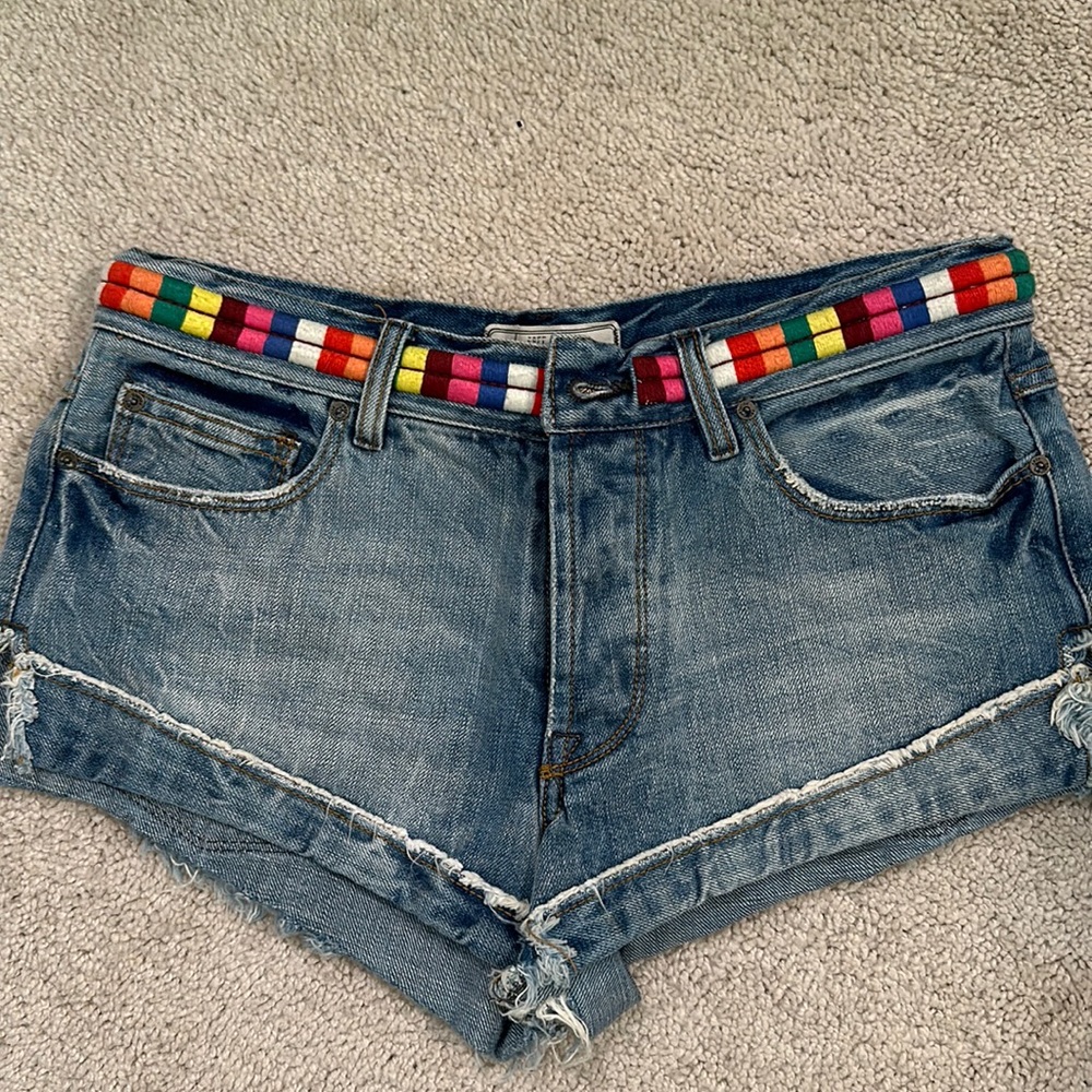 Free people denim shorts